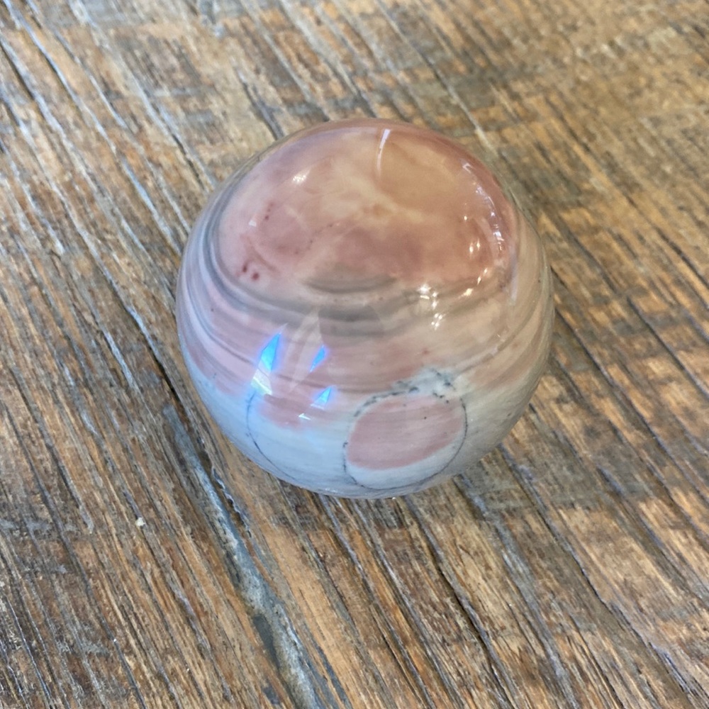 Pink Polychrome Jasper sphere